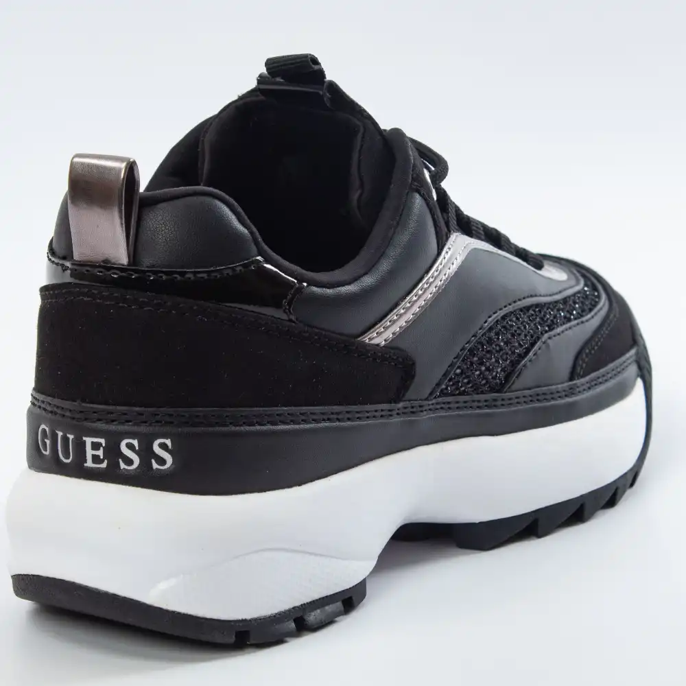 Basket De Ville Basse Femme Guess Kayele Noir Zeshoes