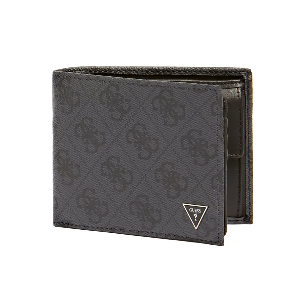 GUESS  Porte-monnaies 'VEZZOLA' noir / gris basalte