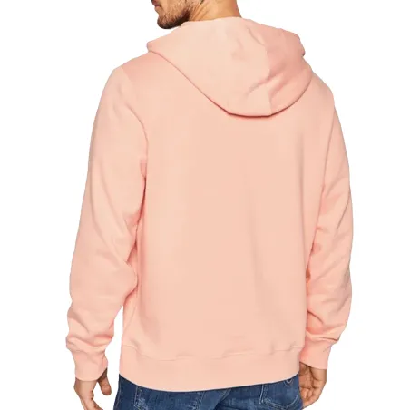 Sweat capuche homme Guess Rose Pink logo