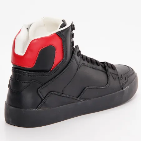 Basket de ville montante homme Guess Noir Sneaker red classic