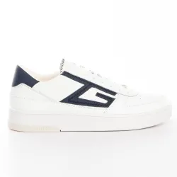 Basket de ville basse homme Guess Classic Salerno logo G Blanc - ZESHOES
