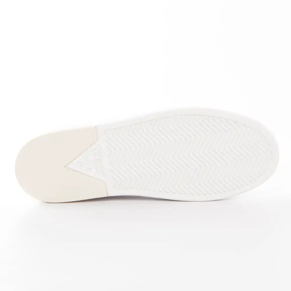 Basket de ville basse homme Guess Classic Salerno logo G Blanc - ZESHOES