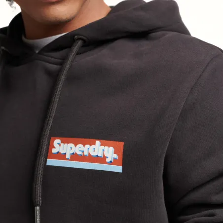 Produits victimes de leur succès Superdry Noir Trade Tab hoodie