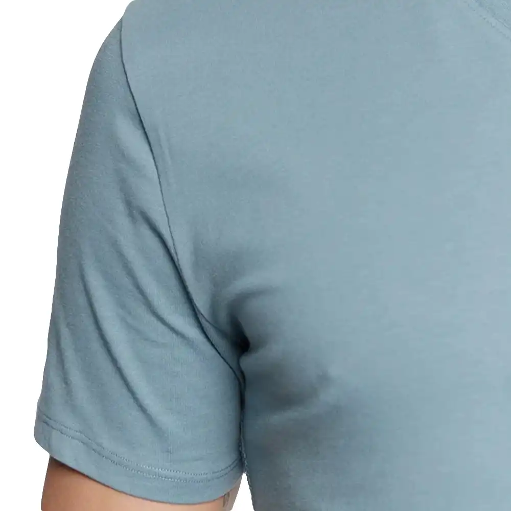 T shirt manche courte homme Guess Col V classic logo triangle Bleu - ZESHOES