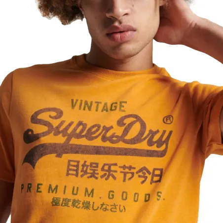 T shirt manche courte homme Superdry Orange Vintage vl classic
