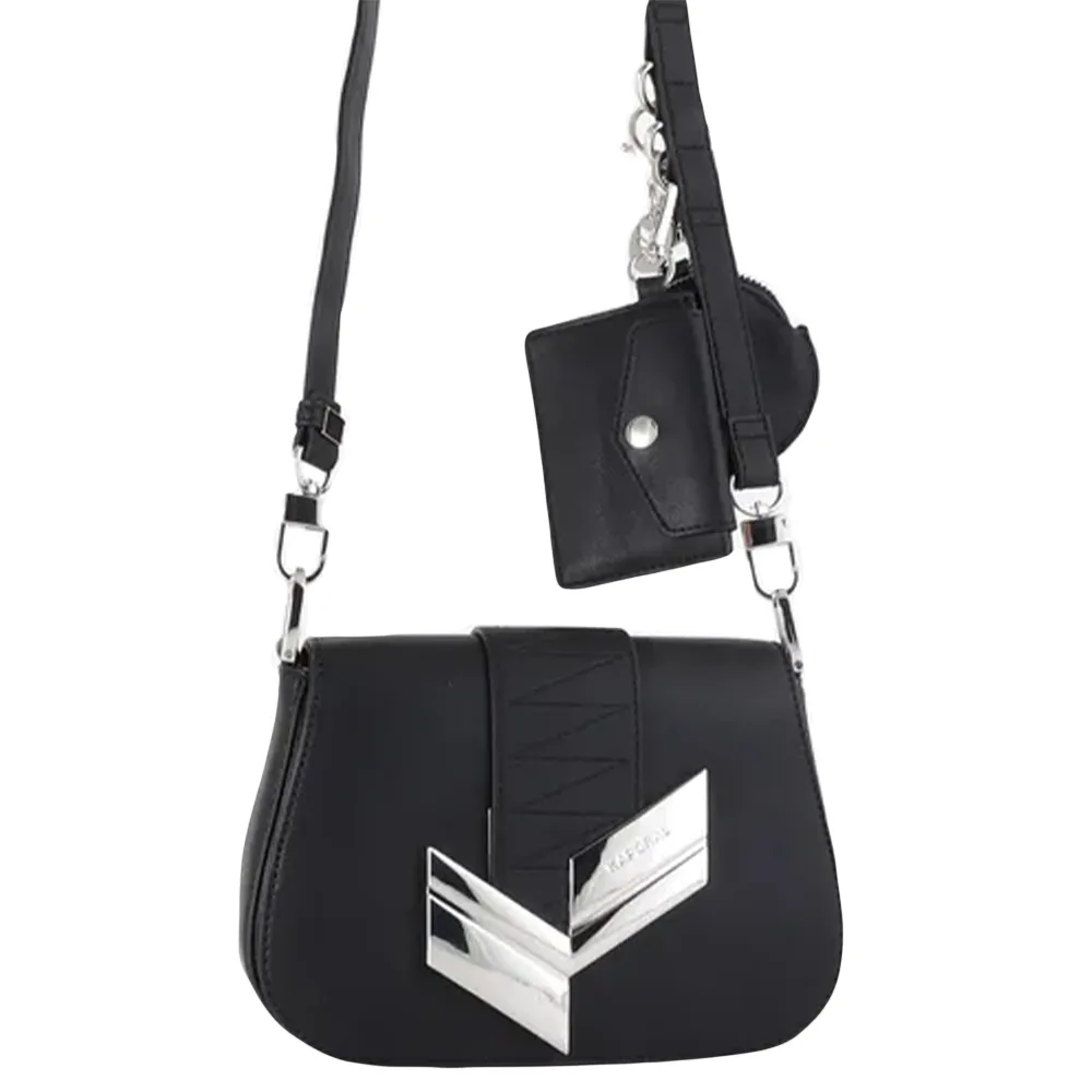 KAPORAL Sac &agrave; bandouli&egrave;re avec gros logo et petit porte monnaie TAREN Noir TU