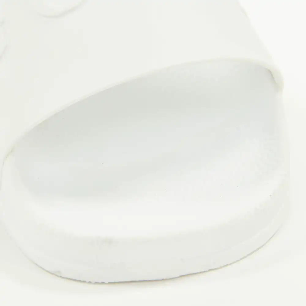 Claquette homme Guess Logo relief Blanc - ZESHOES