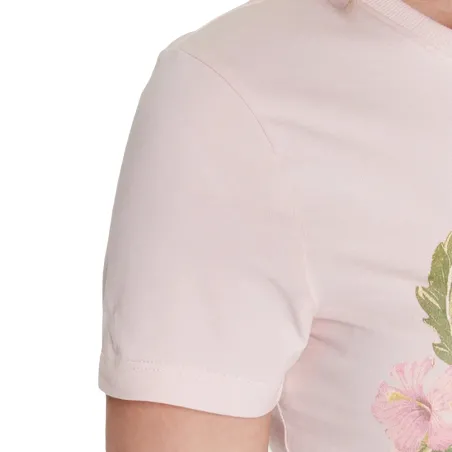 Tee shirt manche courte femme Guess Rose Triangle original