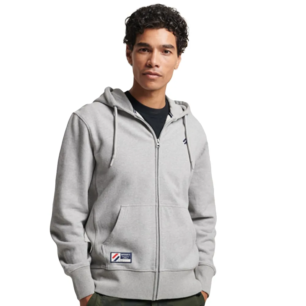 Superdry Sweat ample Essential Logo Homme Gris