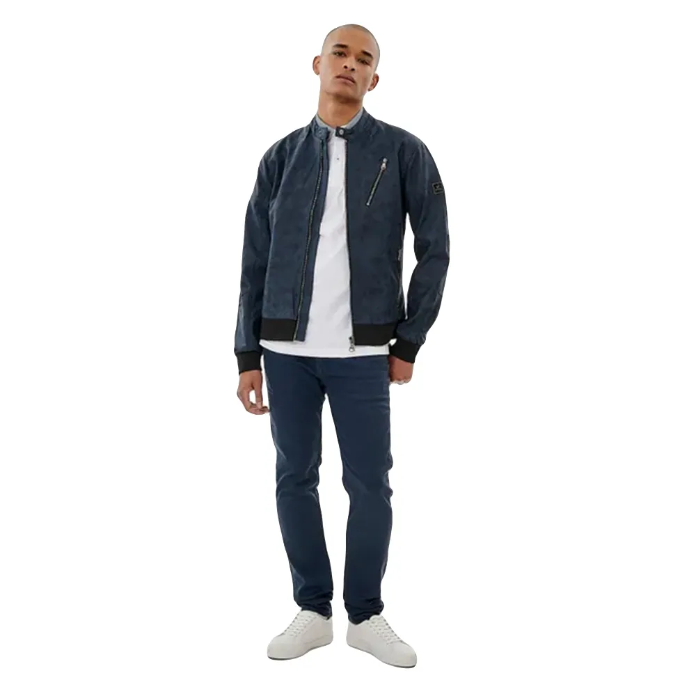 Kaporal Veste Classic logo biker Homme Bleu