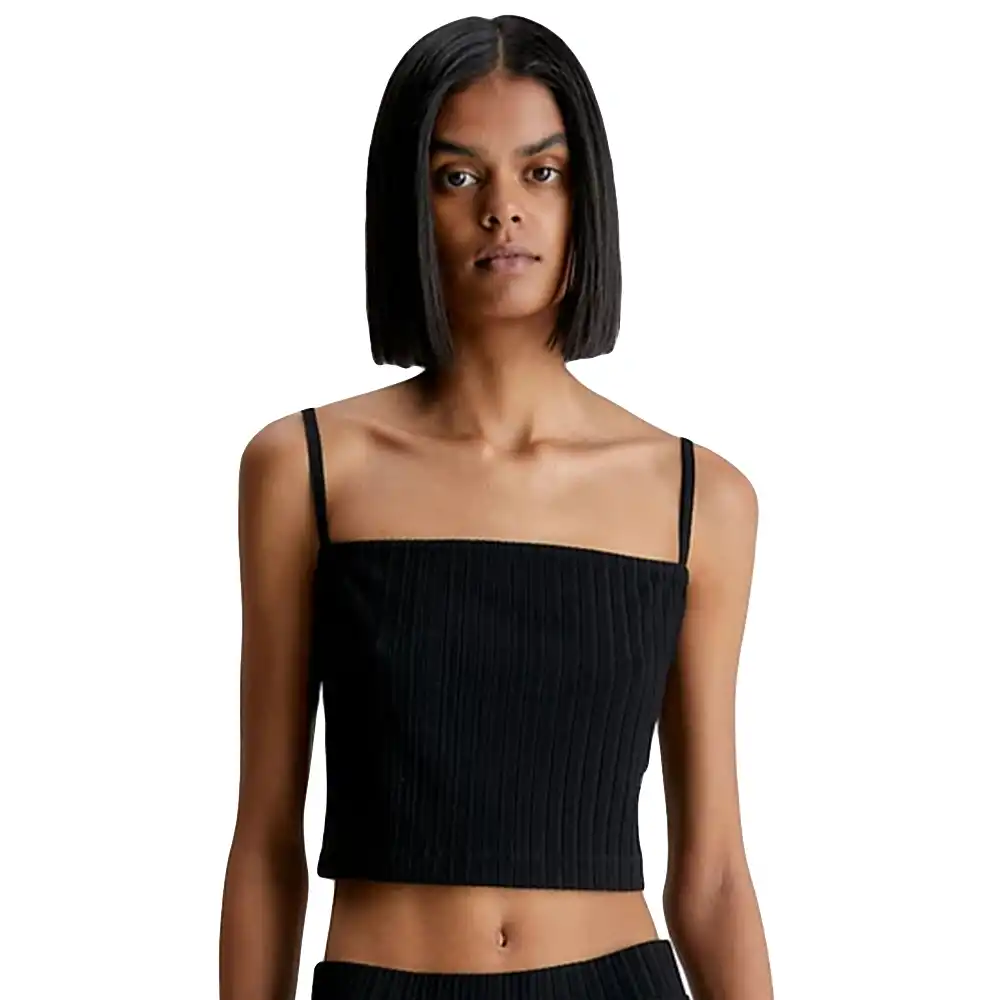 Mini logo Ck crop top Calvin Klein - 2