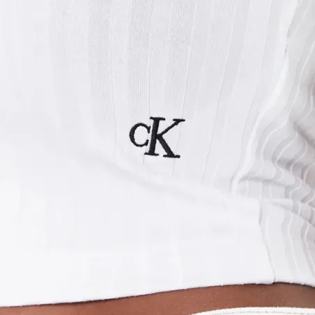 Debardeur femme Calvin Klein Blanc Classic logo 