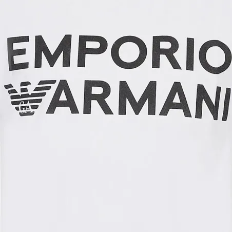 Produits victimes de leur succès Emporio Armani Blanc Original logo black