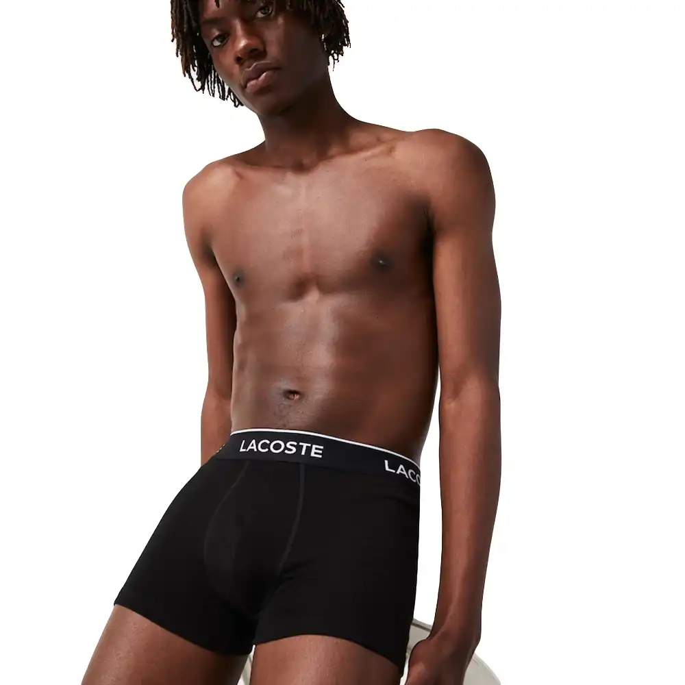 Pack x3 Full black Lacoste - 4 Pack x3 Full black Lacoste - 4