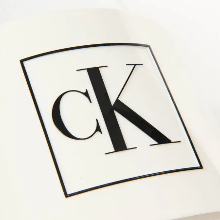Produits victimes de leur succès Calvin Klein Blanc Truck slide monogram 