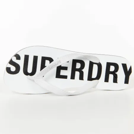 Tong homme Superdry Blanc Code essential flip flop