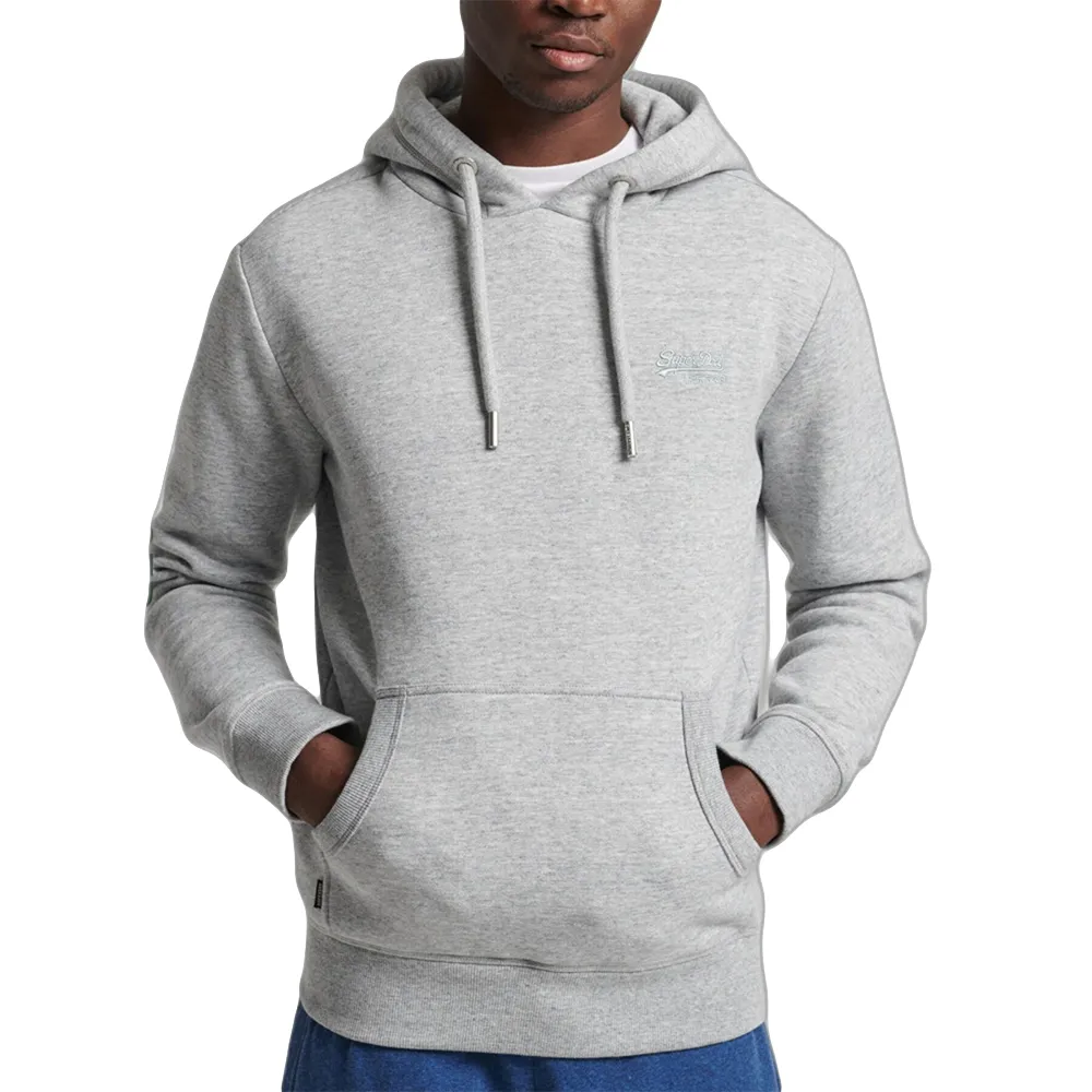 Superdry Sweat Logo brodé classic Homme Gris