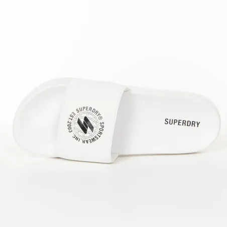 Claquette homme Superdry Blanc Logo ring