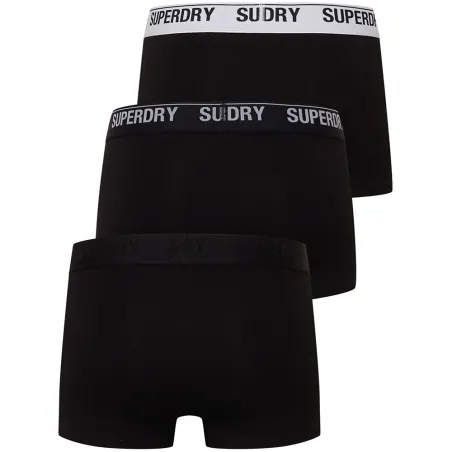 Boxer homme Superdry Noir Pack x3 unlimited logo