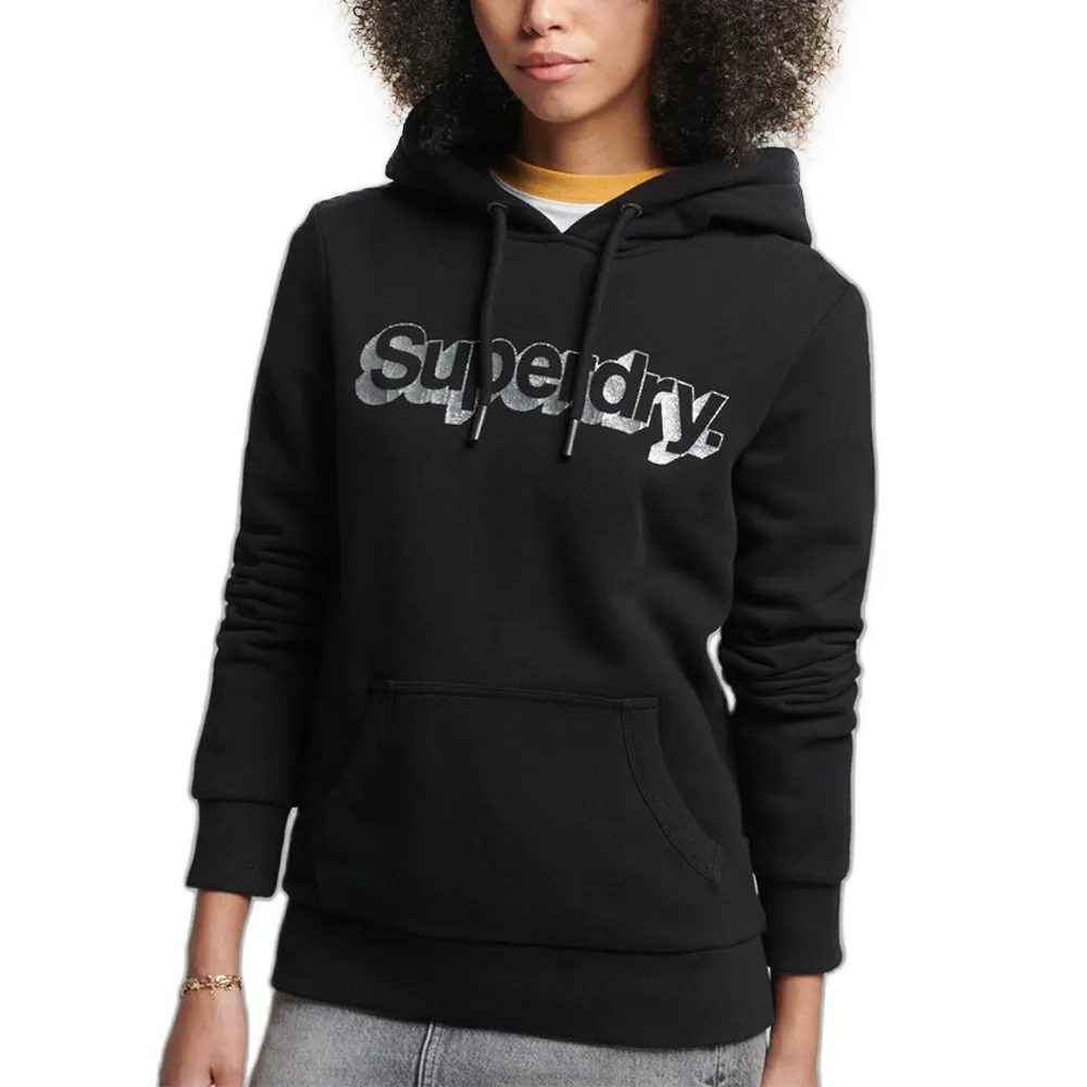 Superdry Sweat Vintage Corporate Femme Noir