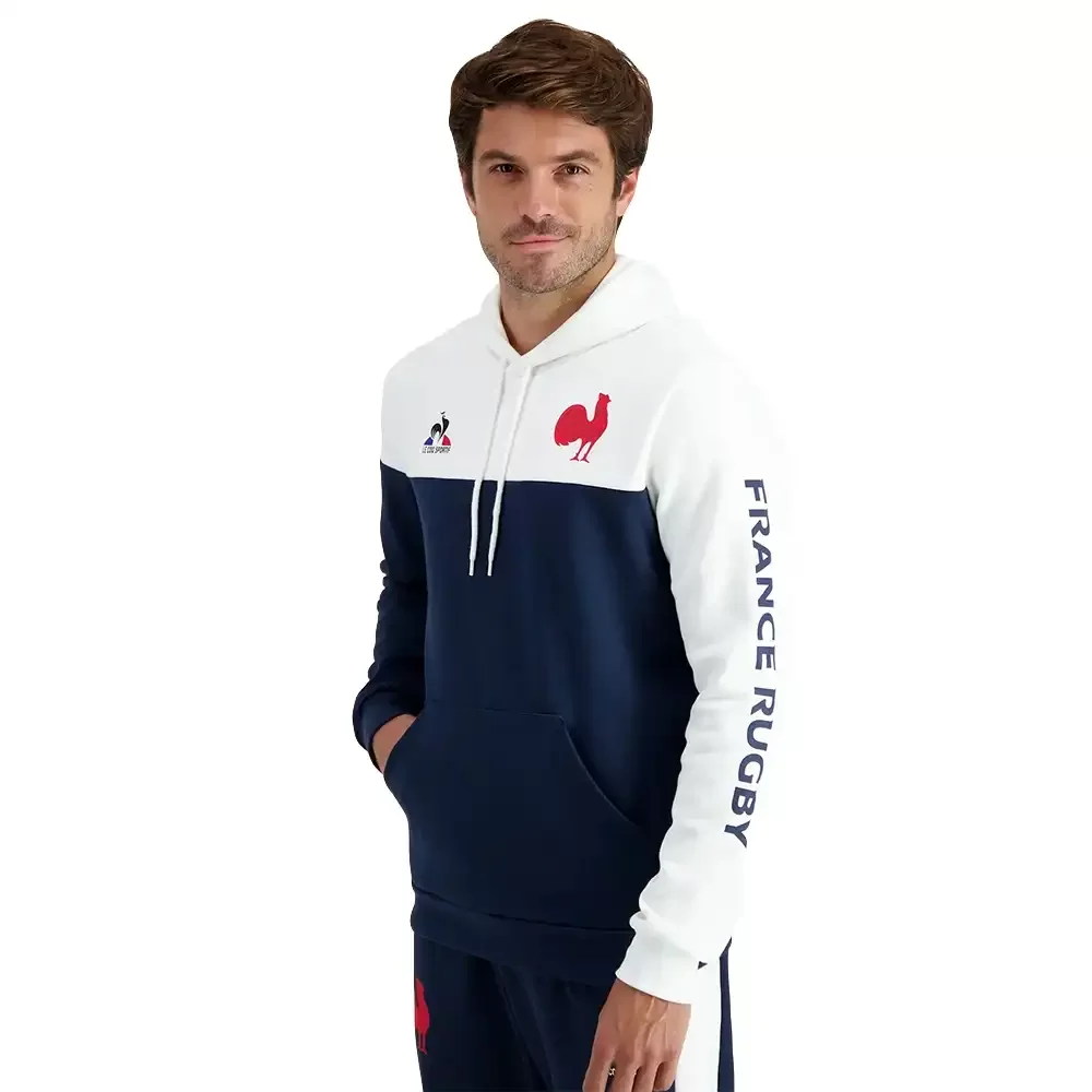 Sweat capuche homme Le Coq Sportif XV de france Bleu ZESHOES