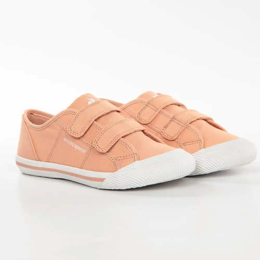 Basket basse fille Le Coq Sportif Deauville sport Rose ZESHOES