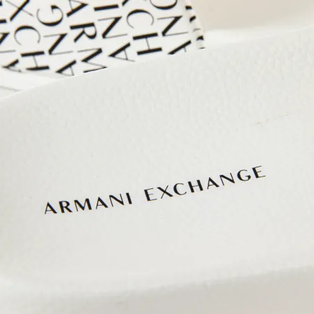 Claquette homme Armani Exchange Blanc Classic slide pool