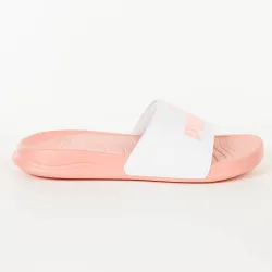 Claquette femme Puma Popcat 2.0 Rose - ZESHOES Claquette femme Puma Popcat 2.0 Rose - ZESHOES