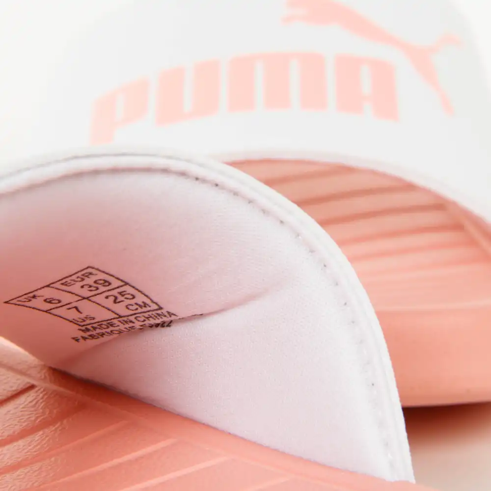 Claquette femme Puma Popcat 2.0 Rose - ZESHOES Claquette femme Puma Popcat 2.0 Rose - ZESHOES