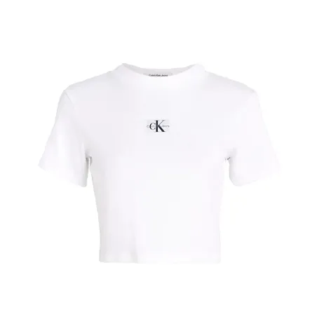 Tee shirt manche courte femme Calvin Klein Blanc Essential classic