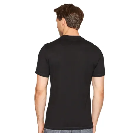 T shirt manche courte homme Guess Noir Classic logo front