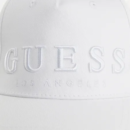 Produits victimes de leur succès Guess Blanc Logo Los Angeles
