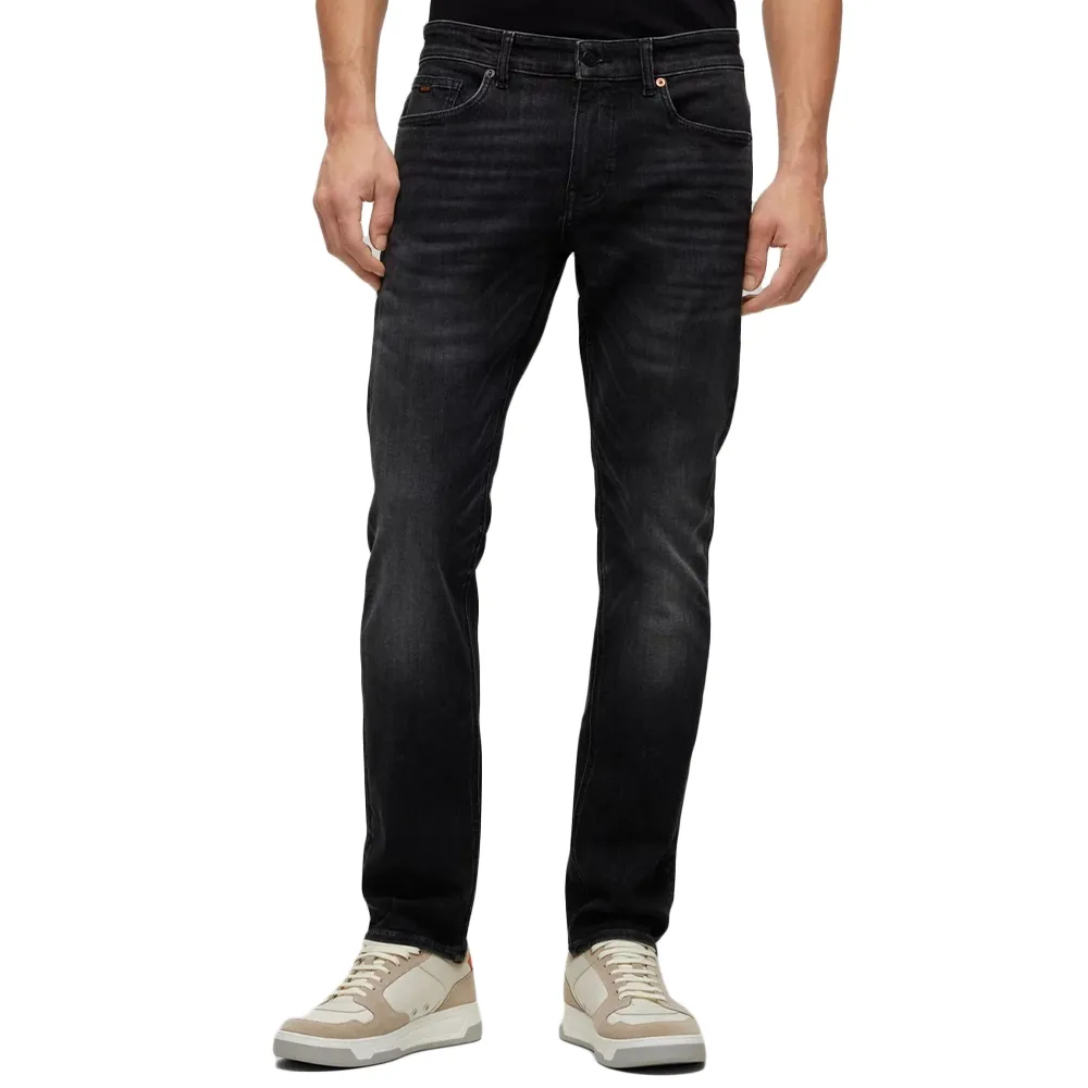 Boss Jeans Stretch gris charbon Homme Noir