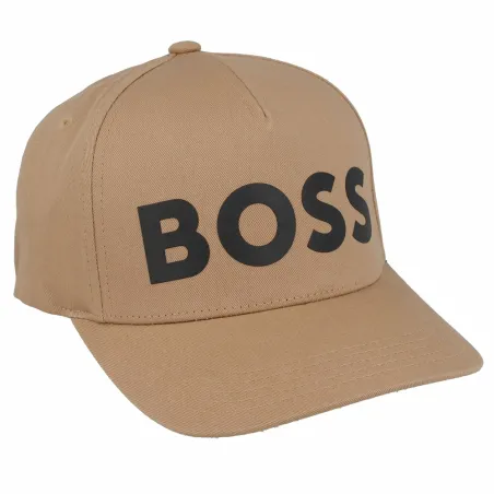 Produits victimes de leur succès Boss Beige Logo contrastant et bande emblématique