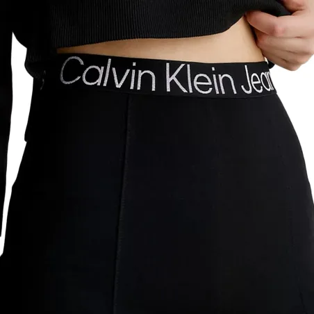 Legging femme Calvin Klein Noir Evase Jersey Milano
