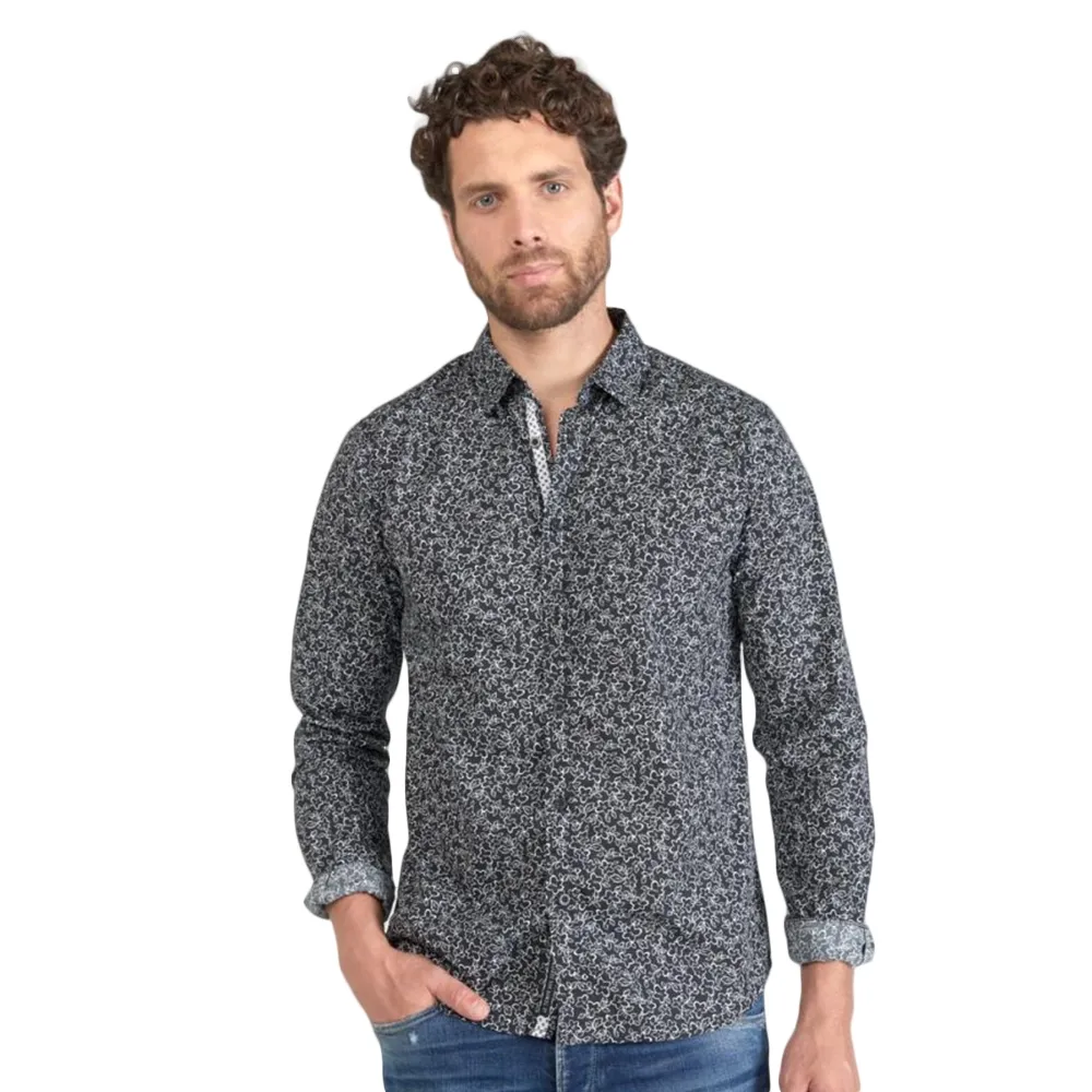 Le Temps Des Cerises Chemise Fibor Homme Noir