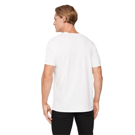 T shirt manche courte homme Guess Blanc BSC CLSC Tri Logo