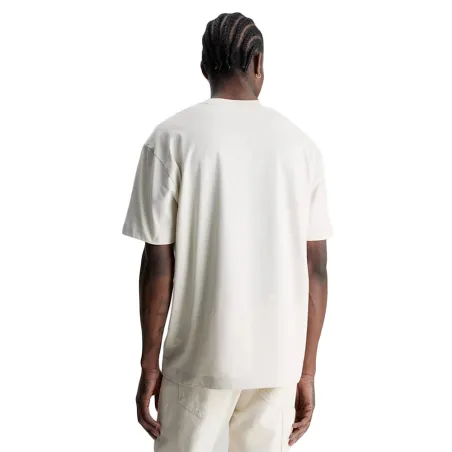 T shirt manche courte homme Calvin Klein Blanc Relaxed 