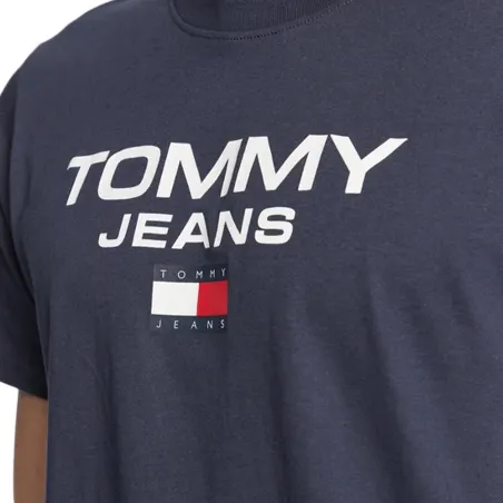 T shirt manche courte homme Tommy Jeans Bleu Classic entry logo