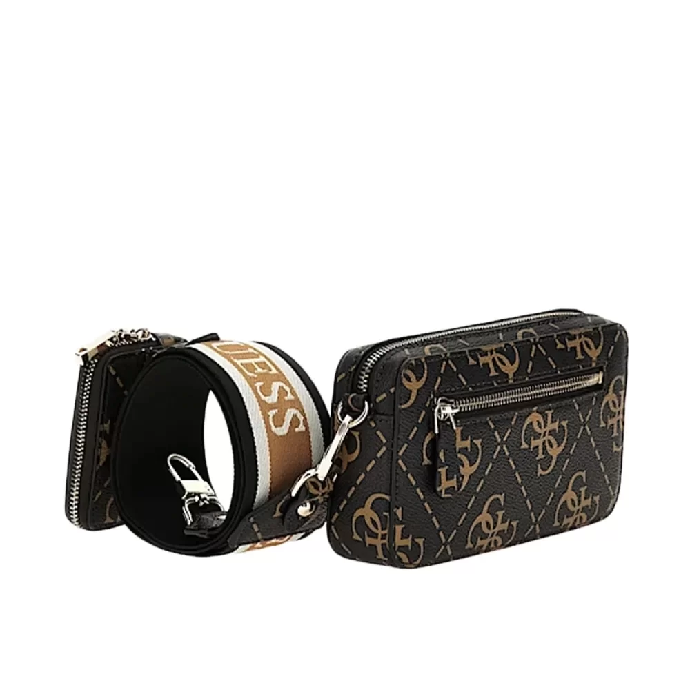 GUESS  Femme Rea Mini Sac pour Appareil Photo, Multicolore