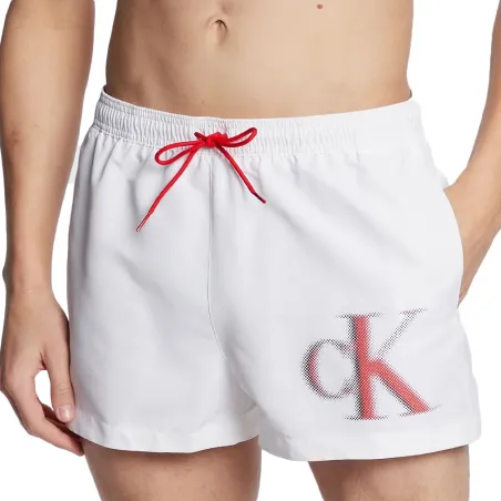 Short de bain court avec cordon de serrage - CK Monogram Calvin Klein®