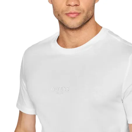 T shirt manche courte homme Guess Blanc authentic