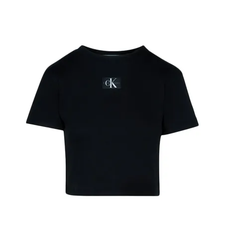 Tee shirt manche courte femme Calvin Klein Noir Regular Fit
