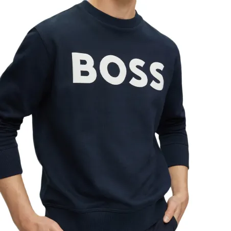 Sweat shirt homme Boss Bleu authentic