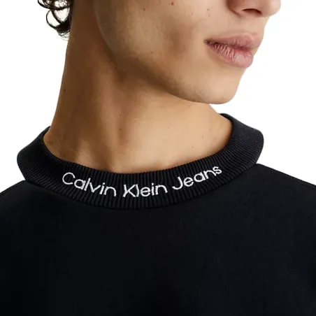 Sweat shirt homme Calvin Klein Noir block
