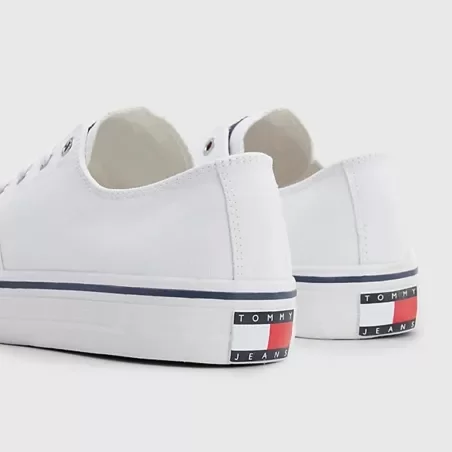 Chaussure de skate basse homme Tommy Jeans Blanc essential