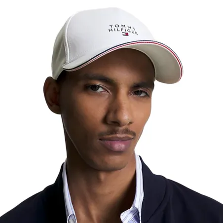 Casquette homme Tommy Jeans Blanc Business flag