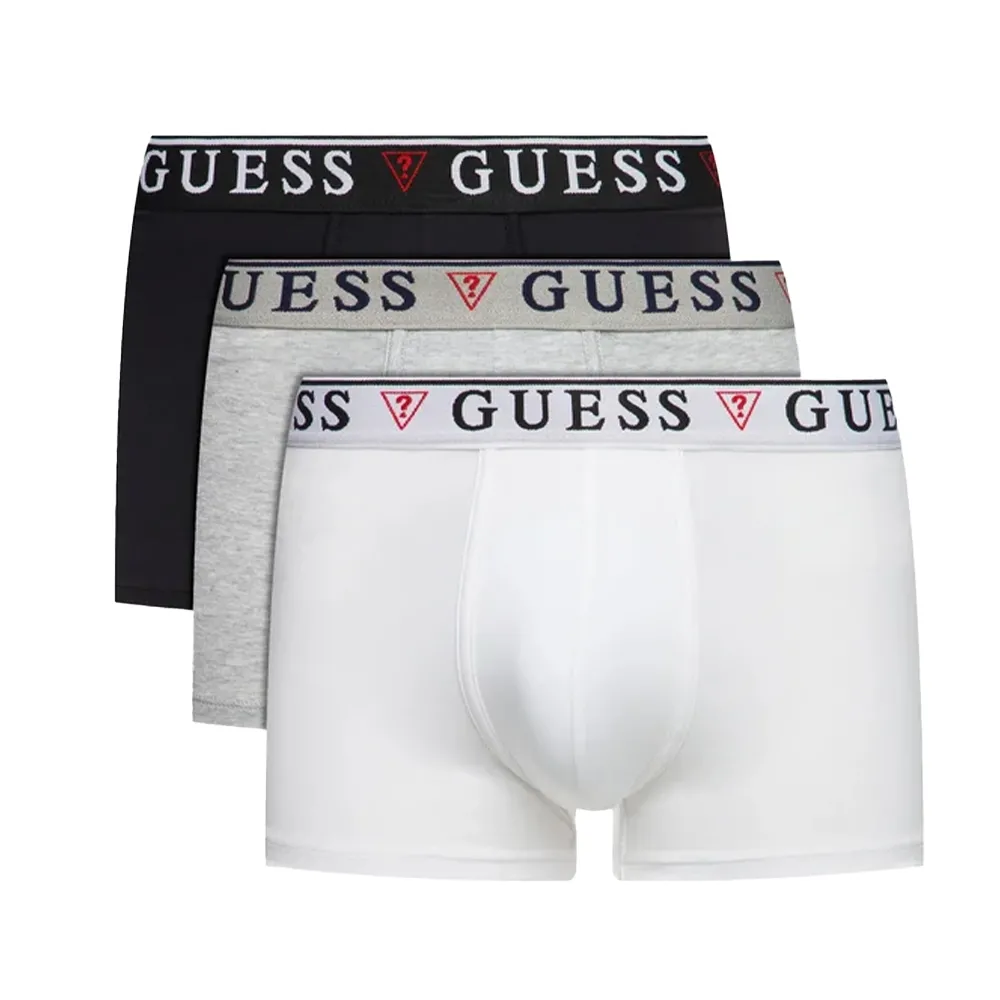 boxer guess pack x3 triangle homme multicolor