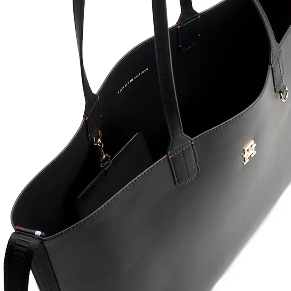 Sac a main femme Tommy Jeans Monogram Noir ZESHOES