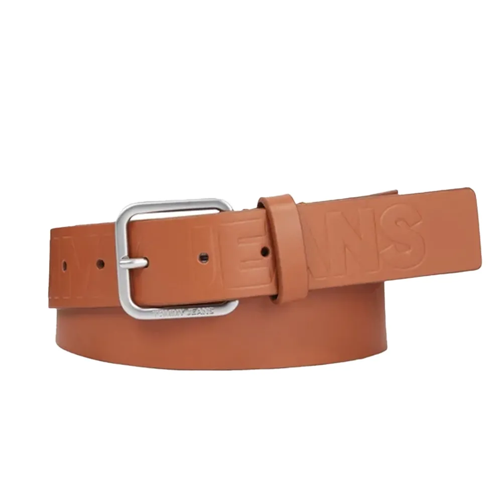 Tommy Jeans Ceinture Authentic flag Homme Marron